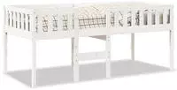 vidaXL Kinderbett ohne Matratze Wei&szlig; 90x190 cm Massivholz Kiefer