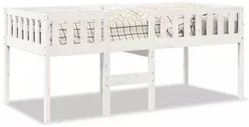 vidaXL Kinderbett ohne Matratze Wei&szlig; 90x190 cm Massivholz Kiefer (855019)