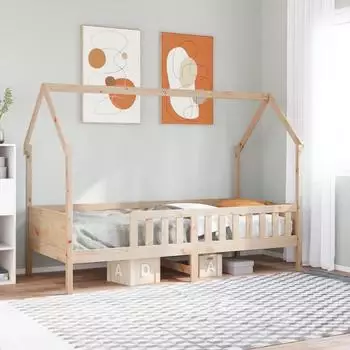 vidaXL Kinderbett 90x200 cm Massivholz Kiefer (850701)