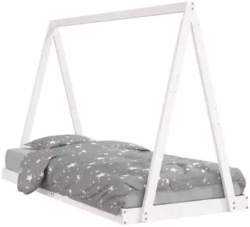 vidaXL Kinderbett Wei&szlig; 90x200 cm Massivholz Kiefer (834538)
