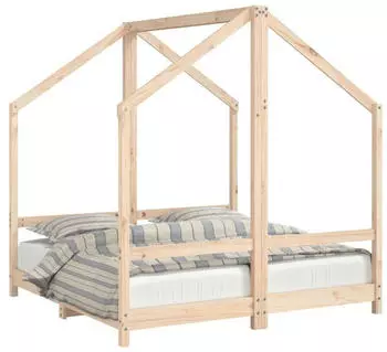vidaXL Kinderbett 2x(70x140) cm Massivholz Kiefer (3200592)