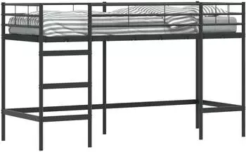 vidaXL Schwarz 90 x 190 cm Stahl (42020761)