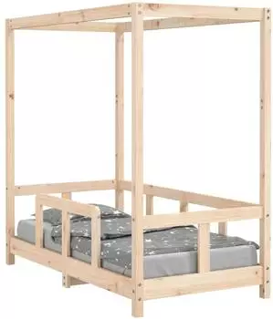 vidaXL Kinderbett 70x140 cm Massivholz Kiefer (834510)