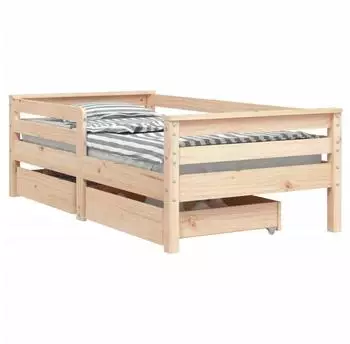 vidaXL Kinderbett mit Schubladen 70x140 cm Massivholz Kiefer (834441)