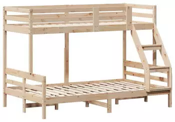 vidaXL Etagenbett 80x200/120x200 cm Massivholz Kiefer (3207177)