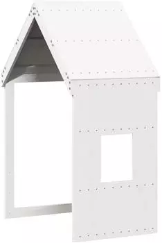 vidaXL Dach für Kinderbett Weiß 60x99x139,5 cm Massivholz Kiefer (846889)