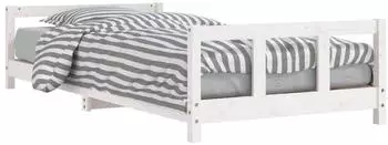vidaXL Kinderbett Weiß 90x190 cm Massivholz Kiefer (834433)