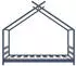 vidaXL Kinder-Bettgestell Grau Massivholz Kiefer 80x160 cm (289614)
