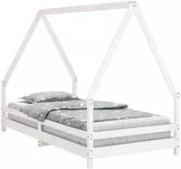vidaXL Kinderbett Wei&szlig; 90x190 cm Massivholz Kiefer