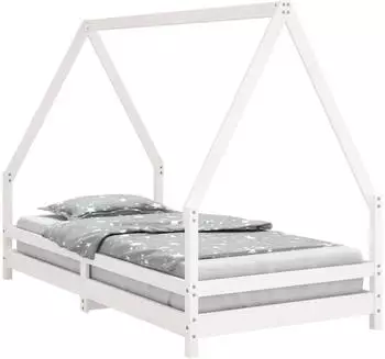 vidaXL Kinderbett Wei&szlig; 90x190 cm Massivholz Kiefer (834493)