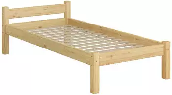 Erst-Holz Futonbett Einzelbett Kiefer Massivholz 80x200 mit Rollrost (60.36-08)