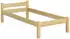 Erst-Holz Futonbett Einzelbett Kiefer Massivholz 80x200 mit Rollrost (60.36-08)