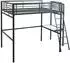 Kauf-Unique CASUAL II Hochbett 140×190cm mit Schreibtisch, Metall, Anthrazit (CASUAL II)
