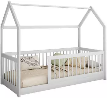 Mirjan24 Hausbett Greta 80 Jugendbett Holz 80x180cm