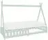 ML-Design Tipi Kinderbett 90x200cm Kiefernholz Mint mit Matratze & Lattenrost (Tipi 90x200 Mint)