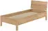 Erst-Holz Einzelbett Buchenholz, metallfrei, 90x200cm (V-60.93-09)