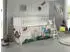 Vipack Scott Hochbett 90x200cm mit Leiter, Vorhang & Tunnel, Weiß/Beige Dino (93305646)