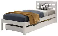 Vipack Massivholzbett "Pino, universell einsetzbar, gradliniges Design, Made in
