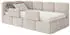 Selsey Cloudy Kinderbett 120x200cm Chenille Creme mit Bettkasten und 2 Rausfallschutz (CLOUDY)