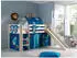 Vipack Pino Spielbett Hochbett Massivkiefer, Textil-Set 
