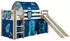 Vipack Pino Spielbett Hochbett Massivkiefer, Textil-Set 