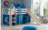 Vipack Pino Spielbett Hochbett Massivkiefer, Textil-Set 