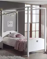 Vipack Himmelbett "Amori, Liegefl&auml;che 90/200 cm, inkl. Himmelgest&auml;nge" B/H/T ca.