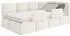 Selsey Cloudy Kinderbett 120x200cm Velours Creme mit Bettkasten und 2x Rausfallschutz (CLOUDY)