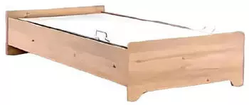 Xlmoebel Kinderbett Braun Stoff/Holz 100x200cm (JVM4069424479607)
