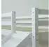 Homestyle4u Hochbett 90x200 Kinderbett mit Rutsche, Matratze, Vorhang, Weiß/Rosa (2558)