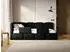 Selsey Cloudy Jugendbett 120x200cm Velours Schwarz mit Bettkasten und Rausfallschutz (CLOUDY)