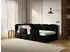 Selsey Cloudy Jugendbett 120x200cm Velours Schwarz mit Bettkasten und Rausfallschutz (CLOUDY)