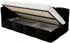Selsey Cloudy Jugendbett 120x200cm Velours Schwarz mit Bettkasten und Rausfallschutz (CLOUDY)