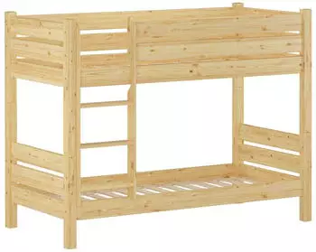 Erst-Holz Etagenbett Modell 16 teilbar Kiefer Massiv 90x200 Nische 80cm (60.16-09T80)