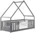 Mirjan24 Hausbett Kinderbett mit Rausfallschutz, Kiefer, 90x200cm