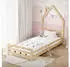ML-Design Kinderbett Hausoptik Kiefernholz massiv 90x200cm