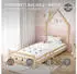 ML-Design Kinderbett Hausoptik Kiefernholz massiv 90x200cm