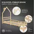 ML-Design Kinderbett Hausoptik Kiefernholz massiv 90x200cm