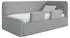 Selsey Fanko Kinderbett 90x200cm mit Rausfallschutz, Matratze, Plüsch, Grau