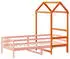 vidaXL Dach für Kinderbett Wachsbraun 118x70x176,5cm Massivholz Kiefer (846987)