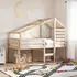 vidaXL Dach für Kinderbett 188x97x113 cm Massivholz Kiefer (846879)