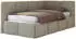 MKS Meble ARVO Jugendbett 90x200cm Polsterbett mit Bettkasten, Grau Strukture (ARVO)