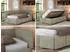 MKS Meble ARVO Jugendbett 90x200cm Polsterbett mit Bettkasten, Grau Strukture (ARVO)