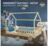 ML-Design Hausbett 90x200cm Kiefernholz Natur mit Matratze & Rausfallschutz (490011422)