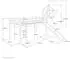 Homestyle4u Kinderhochbett 90x200 mit Rutsche, Tunnel und Turm, Grau (2788)