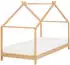 Beliani Orlu Kinderhausbett Kiefernholz mit Lattenrost 90x200cm (467126)