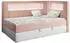 MKS Meble Junior Gold 3 Kinderbett Polsterbett 90x200cm LED Rosa/Weiß (JUNIOR-GOLD-3)