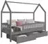 Mirjan24 Gaja 90 Kinderbett Hausbett mit 2 Schubladen, Holz, 90x200cm (Gaja 90)