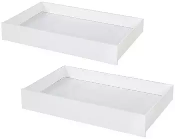 Roba Schubladen-Set 2-tlg. f&uuml;r Montessori Hausbett 90x200cm, Holz wei&szlig; (10005WE)