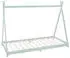 ML-Design Tipi Kinderbett Hausbett 90x200cm Kiefernholz Mint mit Lattenrost